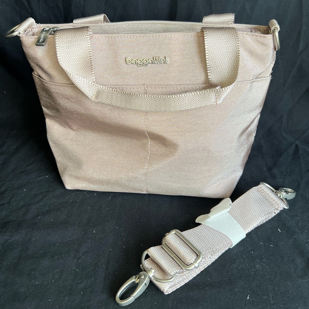 Baggallini Blush Pink Mini Tote Bag